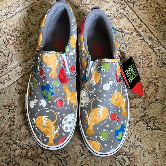 VANS Size 7 YOUTH Glow-In-Dark Martian UFO Earth Astronaut $79 NEW - Picture 2 of 16